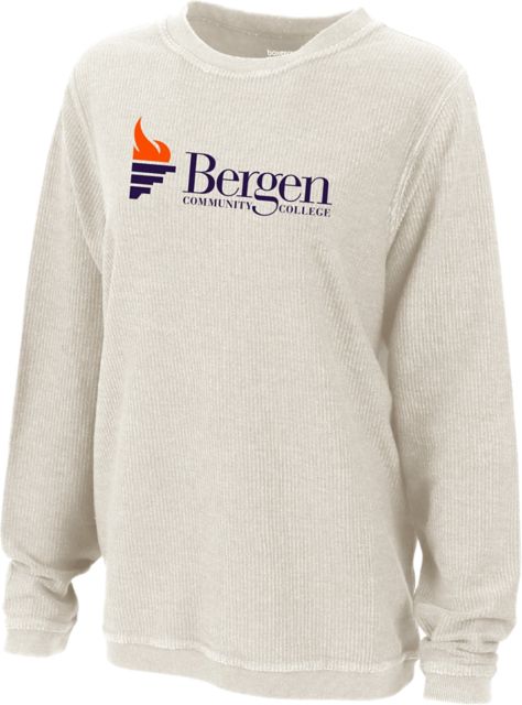 Bergen Community College Women's Corduroy Crewneck Sweatshirt